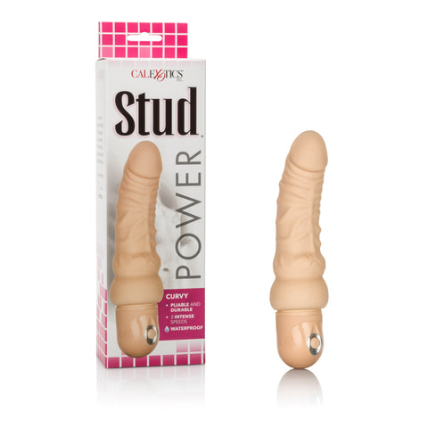 Waterproof Curvy Flesh Power Stud Vibrator Multi Speed Vibrators - G Spot
