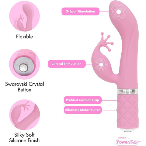 Pillow Talk Kinky GSpot and Clit Vibe VIBRATORS-RABBIT-MULTI