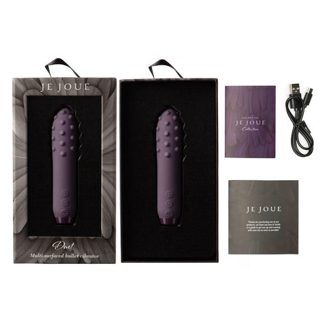 Je Joue Duet Multi Surfaced Bullet Vibrator Purple > Sex Toys For Ladies > Mini Vibrators