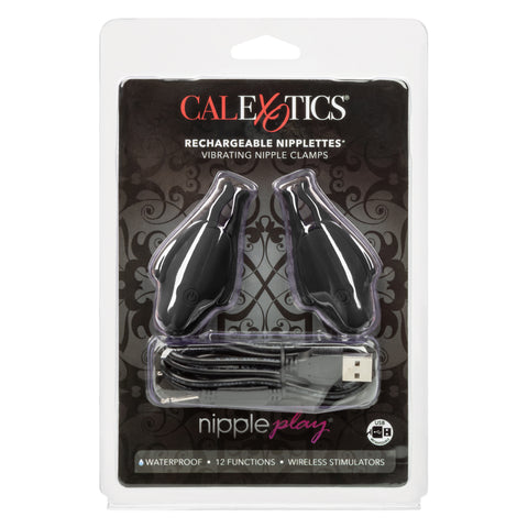 Rechargeable Nipplettes – Vibrating Adjustable Nipple Clamps > Sex Toys > Nipple Stimulators