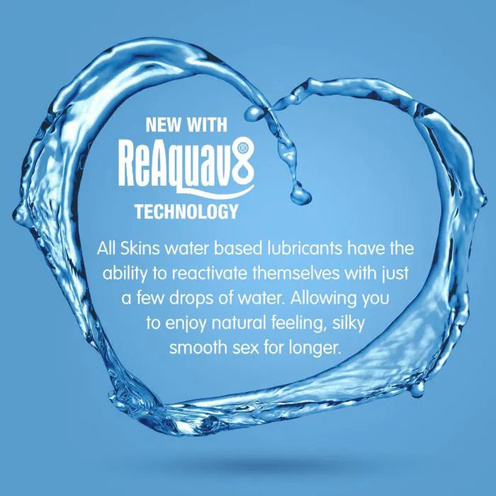 Skins Aqua Water-Based Lubricant 4.4 oz Medical-Grade with ReAquav8 Technology > Lube > Water Based