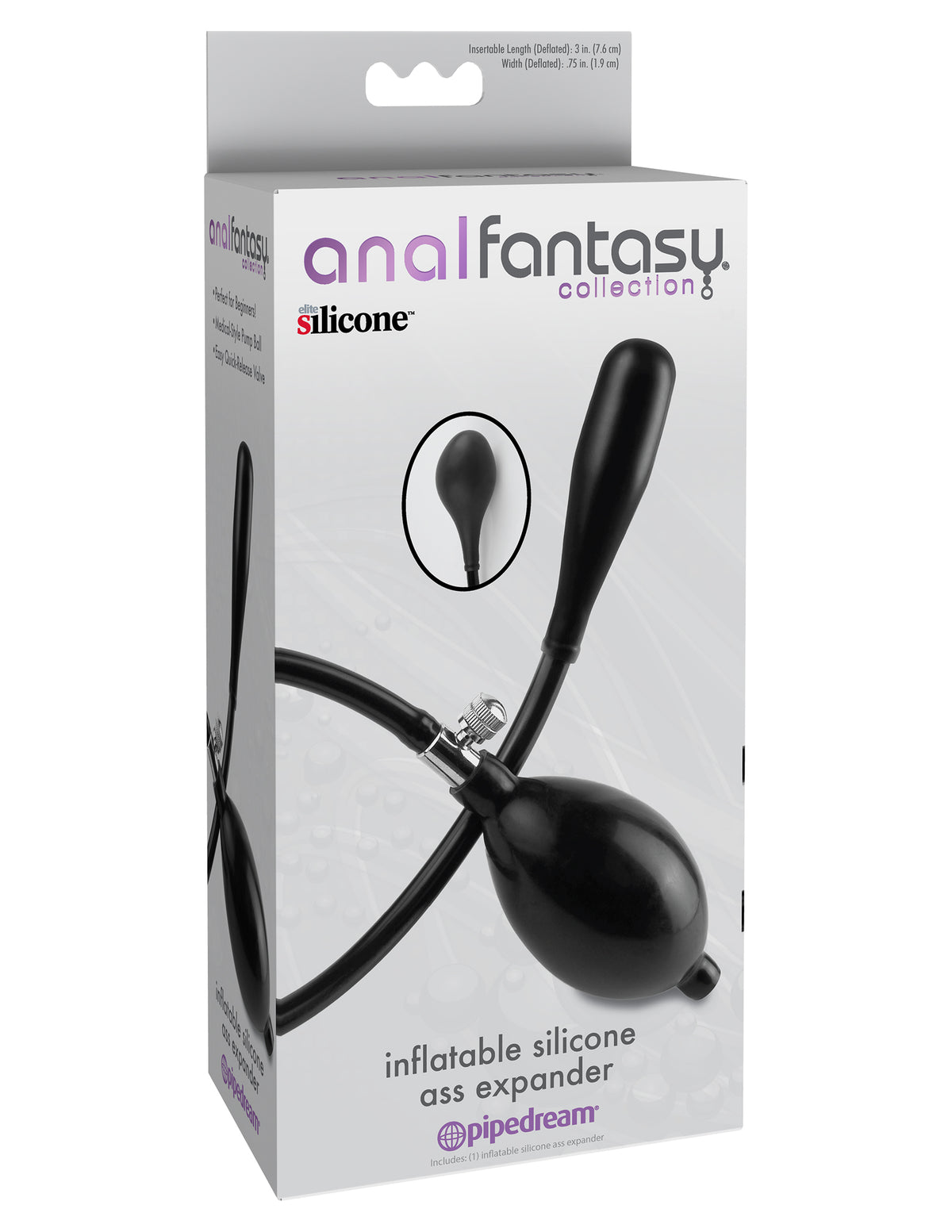 Pipedream Anal Fantasy Inflatable Silicone Ass Expander Medical-Style Pump Anal Toy > Anal Range > Tunnel and Stretchers