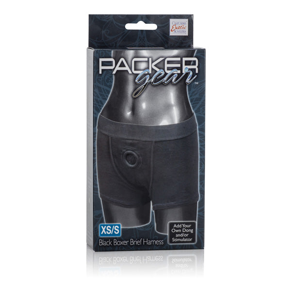 Packer Gear Boxer Harness Black Xtra Small to Small Bodyforms