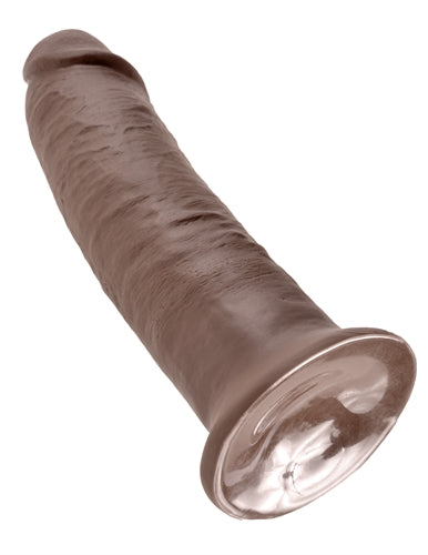 Pipedream King Cock 10 Inch Suction Sensation Dildo - Brown