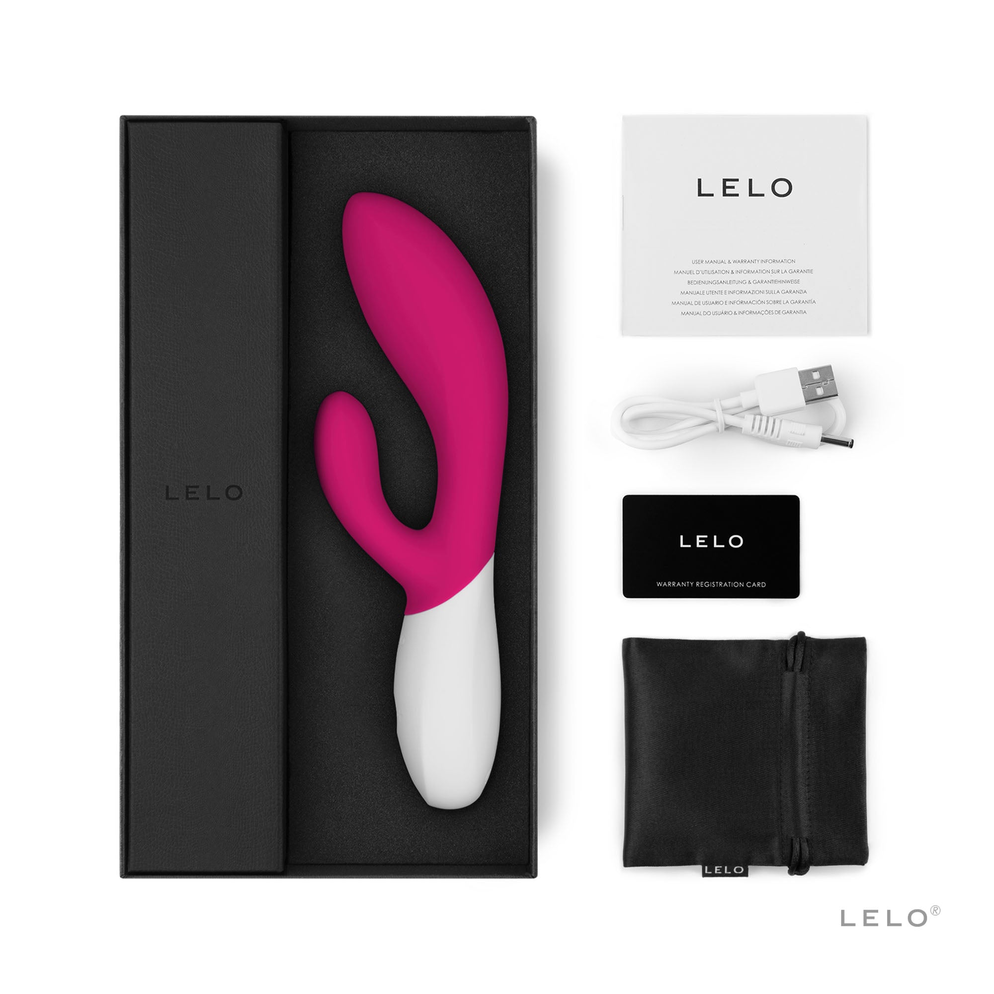Lelo Ina Wave 2 Luxury Rechargeable Vibe Cerise > Sex Toys For Ladies > G-Spot Vibrators