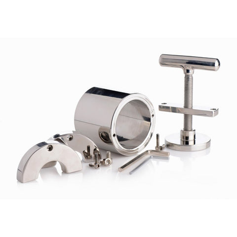 Xr Heavy Steel Ball Press Chamber With Locking Ring > Bondage Gear > Cock and Ball Bondage