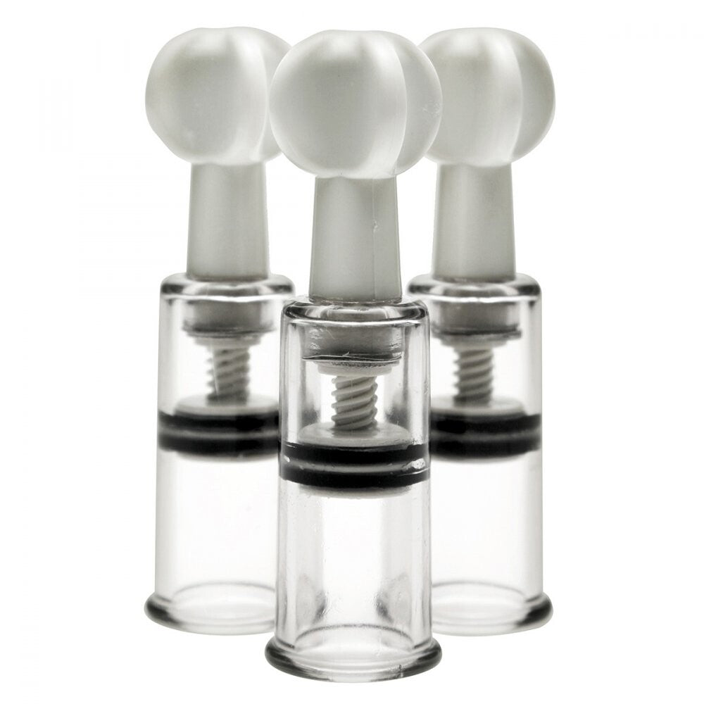 Size Matters Max Twist Clit And Nipple Suction Mini Set Clear Nipple Stimulators