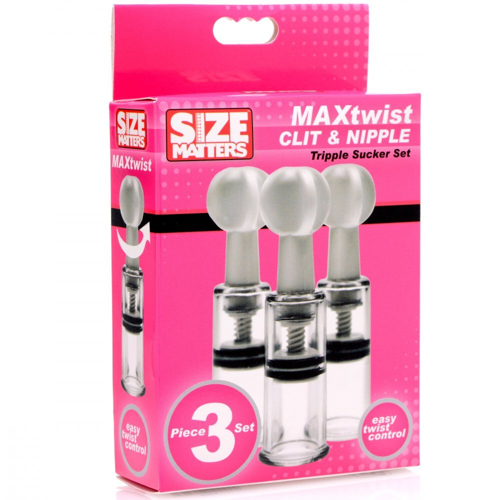 Size Matters Max Twist Clit And Nipple Suction Mini Set Nipple Stimulators