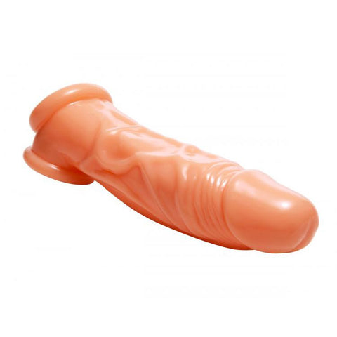 Size Matters Realistic Flesh Penis Enhancer and Ball Stretcher 8 SLEEVES