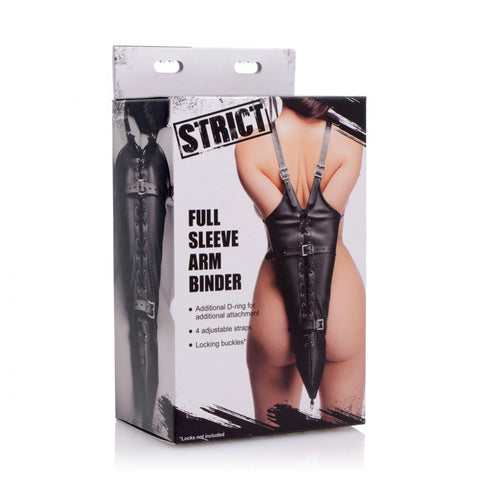 XR Strict Full Sleeve Arm Binder Restraint Leather > Bondage Gear > Restraints
