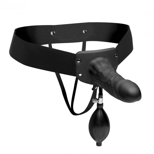 Master Series Pumper Inflatable Hollow Strap-On – Body Safe Silicone Strap-On > Dildos > Strap On Dildos Main image