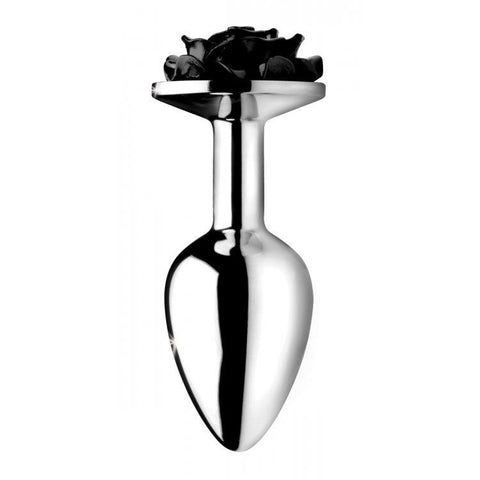 XR Booty Sparks Black Rose Large Aluminum Anal Plug > Anal Range > Jewel Butt Plugs