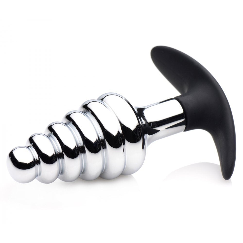 Master Series Dark Hive Metal And Silicone Ribbed Anal Plug > Anal Range > Butt Plugs