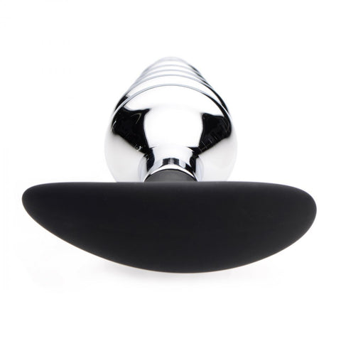 Master Series Dark Hive Metal And Silicone Ribbed Anal Plug > Anal Range > Butt Plugs