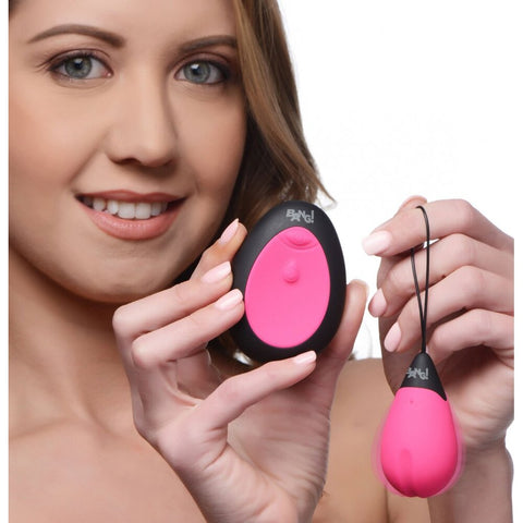 Xr 10x Powerful Silicone Vibrating Egg Pink Wireless Remote > Sex Toys For Ladies > Vibrating Eggs