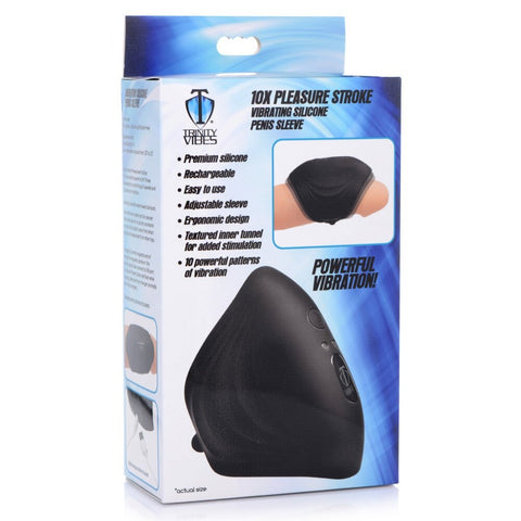Xr Vibes 10x Pleasure Stroke Vibrating Penis Sleeve > Sex Toys For Men > Vibrating Masturbators