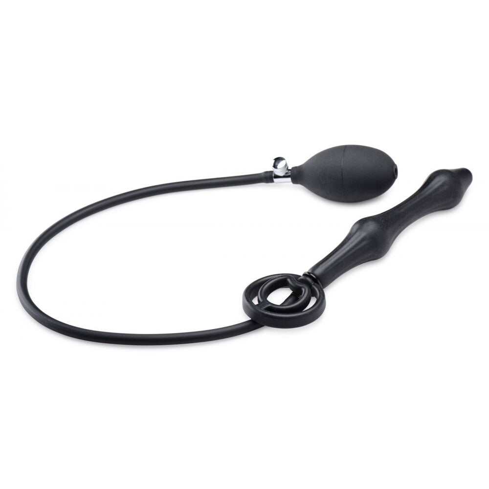 Master Series Devils Rattle Inflatable Anal Plug With Cock Ring Default Title > Anal Range > Anal Inflatables