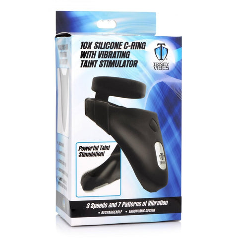 Xr Trinity Rechargeable Silicone Vibrating Cock Ring 10x > Sex Toys For Men > Love Ring Vibrators