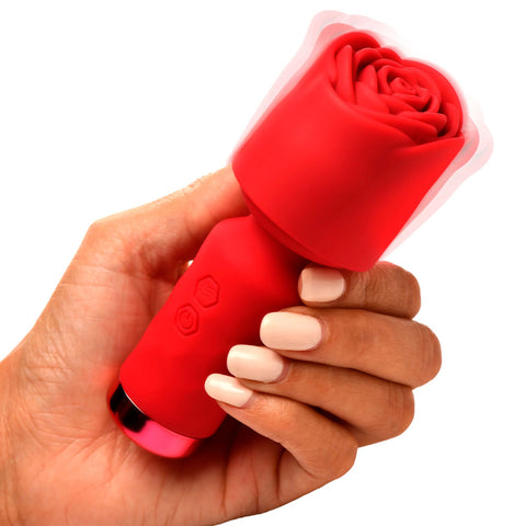 Xr Bloomgasm Rose Petite Mini Wand Vibrator Rechargeable Vibrators
