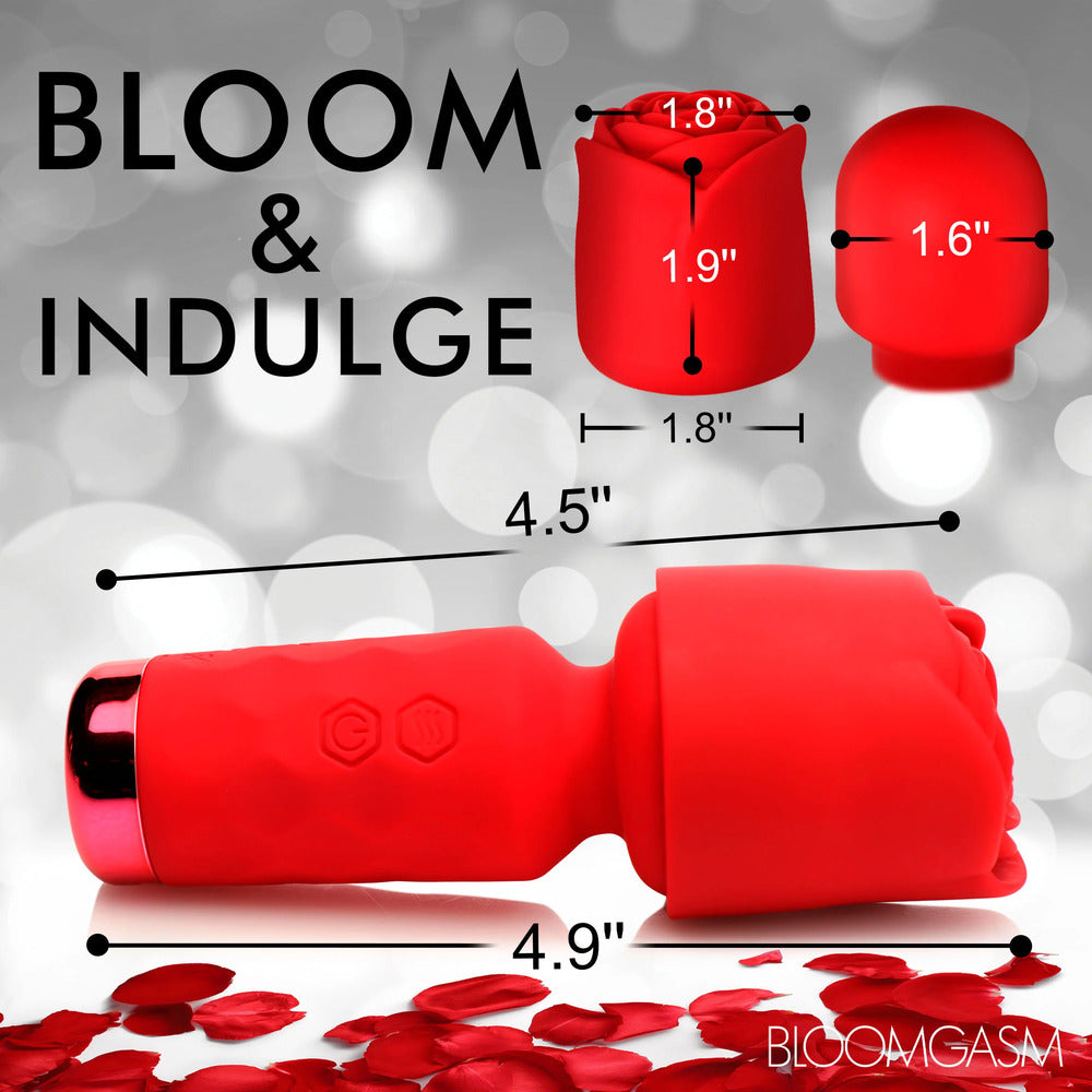 Xr Bloomgasm Rose Petite Mini Wand Vibrator Rechargeable Vibrators