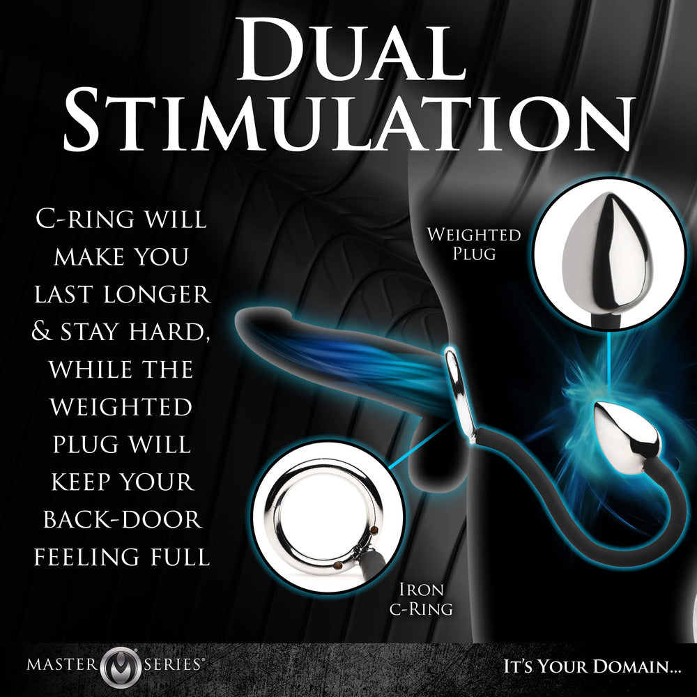 Master Series Tug Plug Aluminum Cock and Ball Ring Butt Plugs