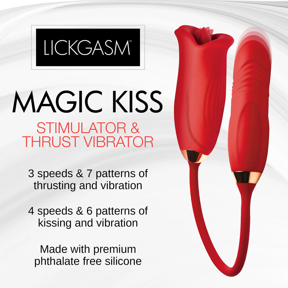 Play Hard Magic Kiss Clitoral Stim and Thursting Vibe STIMULATORS