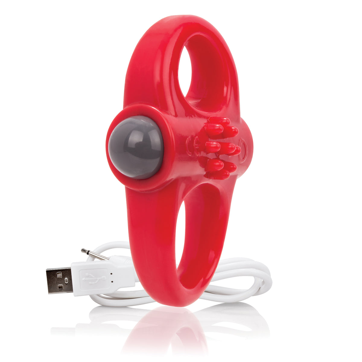 Screaming O Yoga Rechargeable Reversible Dual Loop Silicone Vibrating Cock Ring 3.5 Inch > Cock Ring > Vibrating