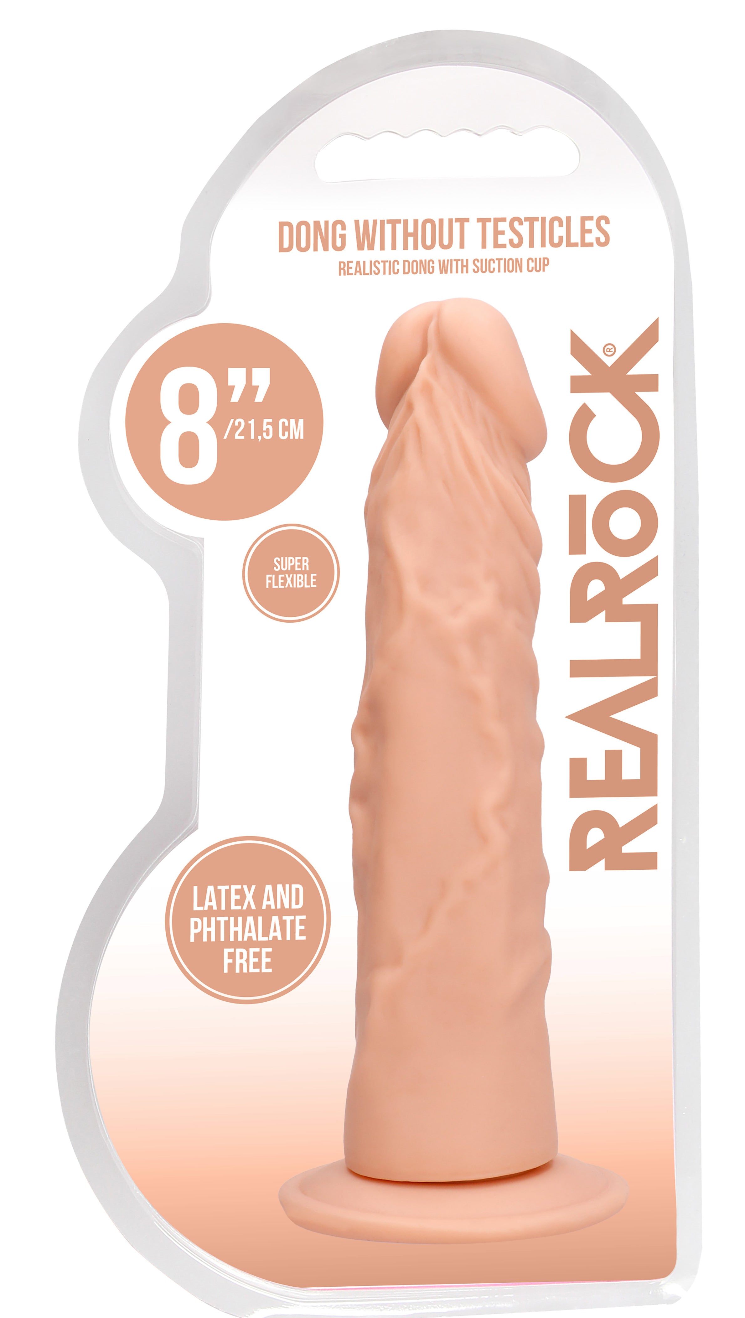 Realrock 8 Inch Realistic Velvet-Soft Texture 20.3 cm Dildo > Dildos > Realistic Dildos
