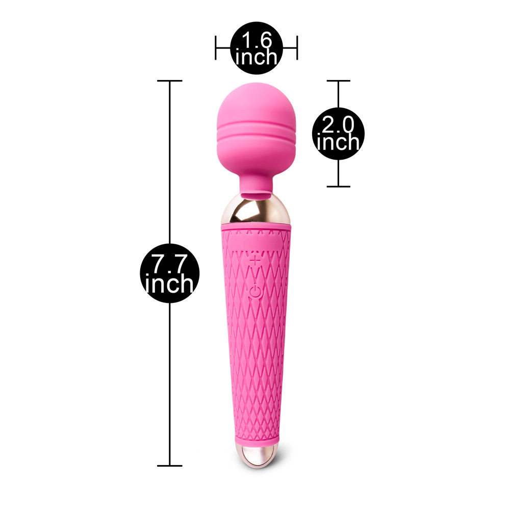 Magic Wand 10-Speed (Pink) – Silicone Wand Massager 7.5 Inches Length 1.6 Inches Diameter > Sex Toys For Ladies > Wand Massagers and Attachments