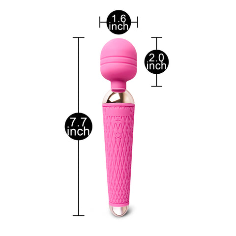 Magic Wand 10-Speed (Pink) – Silicone Wand Massager 7.5 Inches Length 1.6 Inches Diameter > Sex Toys For Ladies > Wand Massagers and Attachments