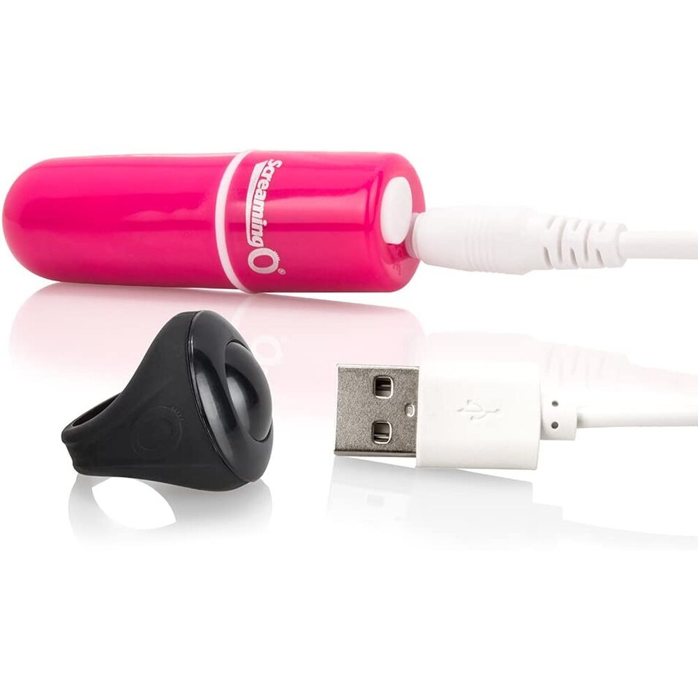 Screaming O Charged Vooom Pink Remote Bullet Vibrator > Sex Toys For Ladies > Mini Vibrators