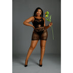 Moonlight Plus Model 01 Black Plus Size Dress > Clothes > Plus Size Lingerie