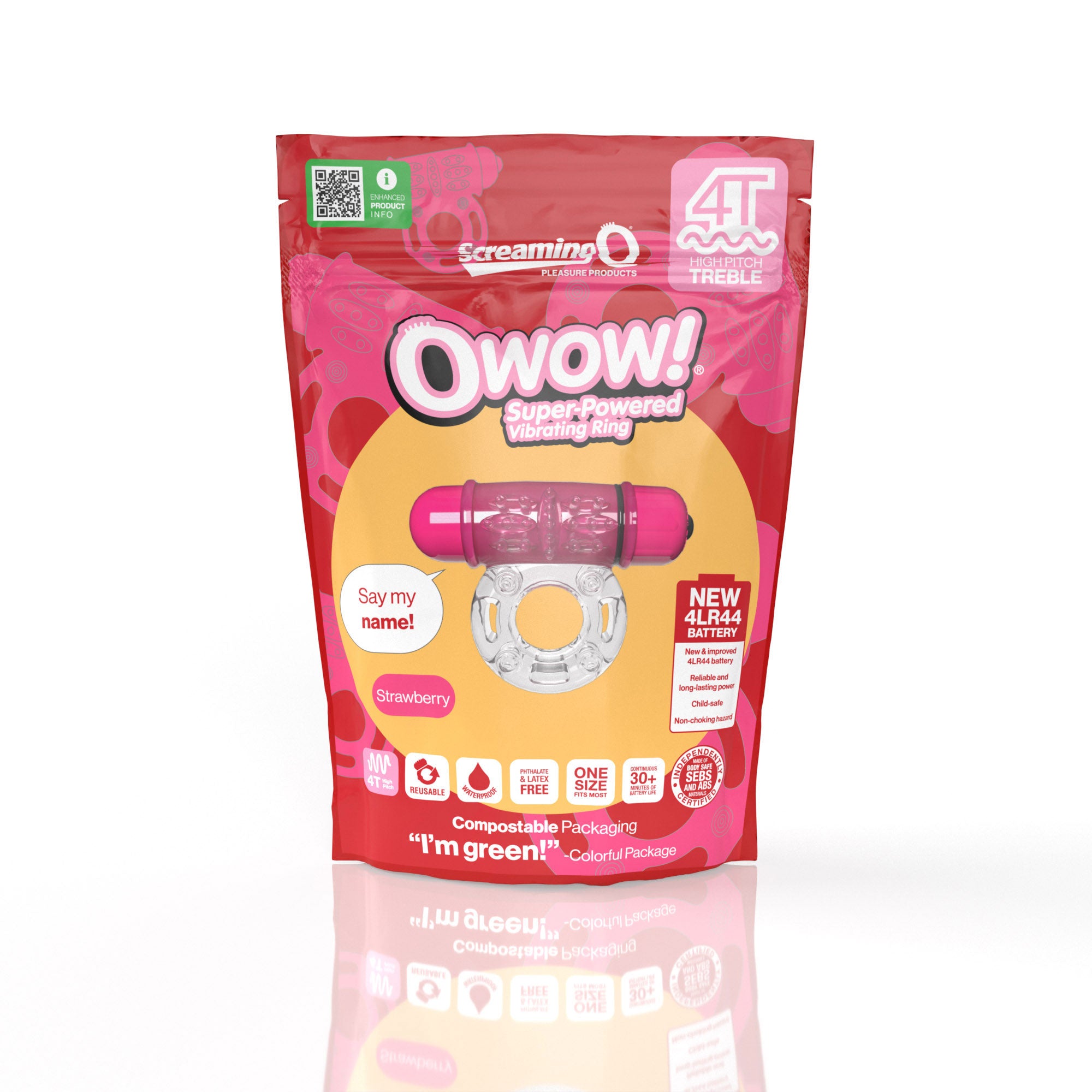 Screaming O 4T OWow Super Powered Waterproof Vibrating Ring Body Safe Silicone > Cock Ring > Vibrating