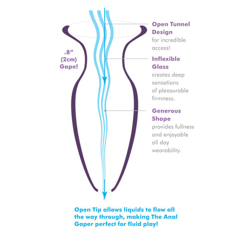 Anal Fantasy Beginners Glass Anal Gaper > Anal Range > Tunnel and Stretchers