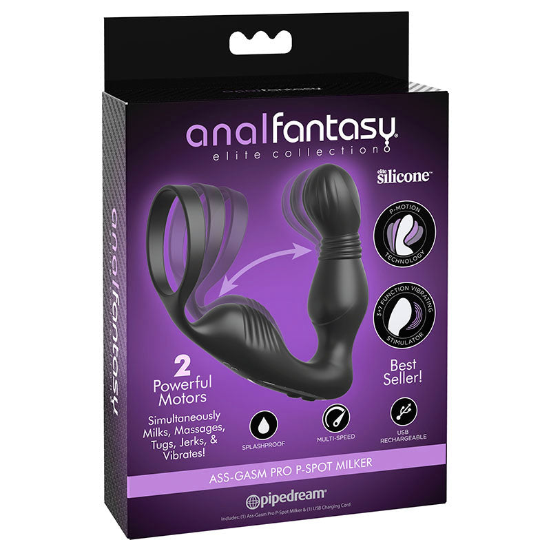 Anal Fantasy Elite Ass-Gasm P-Spot Milker – USB Rechargeable 5.25 Inch Prostate Massager > Anal Range > Prostate Plugs