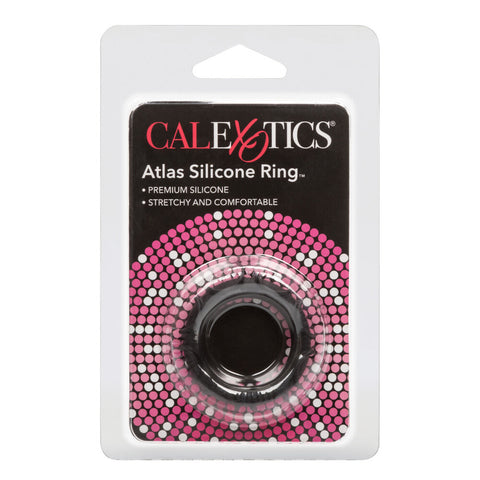 Atlas Silicone Cock Ring Black > Sex Toys For Men > Love Rings