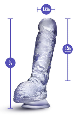 B Yours Plus Clear Realistic Suction Cup Dildo for G-Spot DONGS