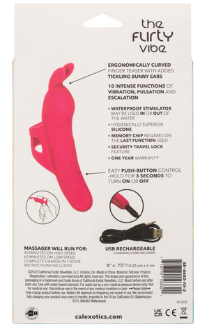 Neon Vibes The Flirty Vibe Finger Teaser Finger Stimulator