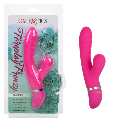 Foreplay Frenzy Pucker – Dual Motor Rabbit Vibrator with Suction > Vibrators > Ladies > Rabbit