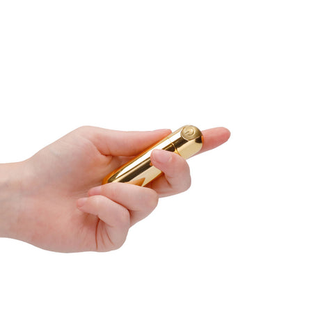 10 speed Rechargeable Bullet Gold > Sex Toys For Ladies > Mini Vibrators