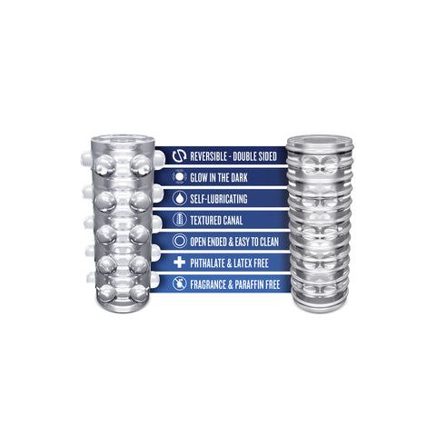 Rize Swich Self Lubricating Clear Stroker Compact Travel Strokers - Manual