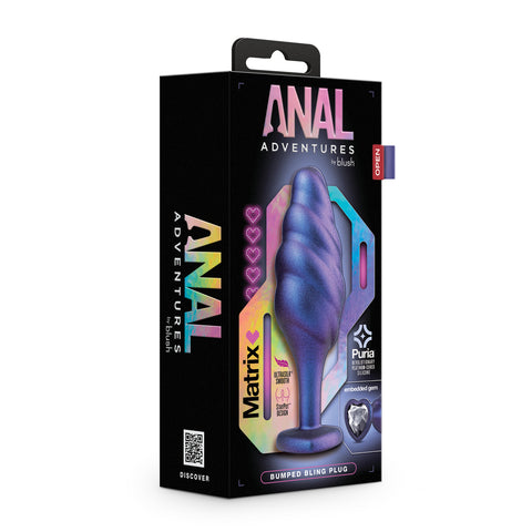 Anal Adventures Matrix Bumped Bling Butt Plug > Anal Range > Butt Plugs