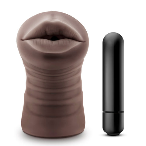 Hot Chocolate Heather Mouth Vibrating Masturbator Default Title > Sex Toys For Men > Vibrating Vaginas