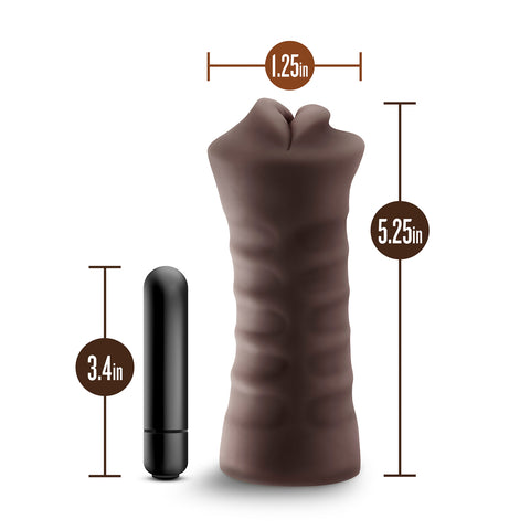 Hot Chocolate Heather Mouth Vibrating Masturbator > Sex Toys For Men > Vibrating Vaginas