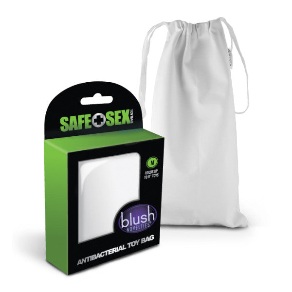 Safe Sex Antibacterial Toy Storage Bag for Intimate Toys White Adult Toy Storage