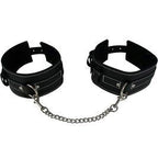 Edge Leather Arm And Thigh Restraints – With Metal Tether > Bondage Gear > Restraints