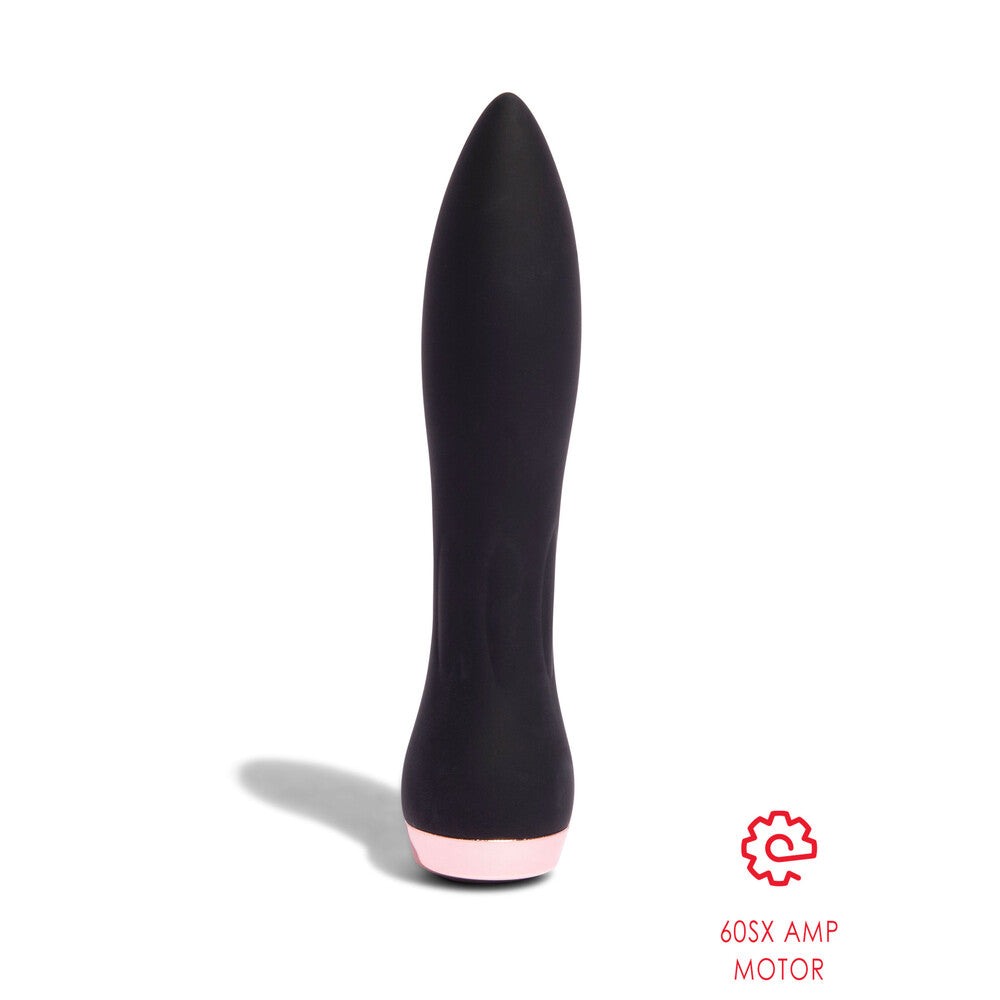 Nu Sensuelle Silicone 60sx Amp Mini Bullet Vibrator Black Default Title > Sex Toys For Ladies > Mini Vibrators