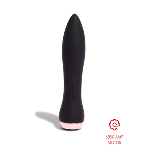 Nu Sensuelle Silicone 60sx Amp Mini Bullet Vibrator Black Default Title > Sex Toys For Ladies > Mini Vibrators
