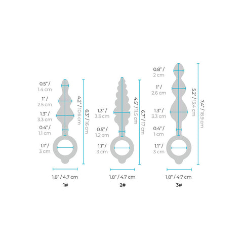 BVibe Beaded Butties Bundle > Anal Range > Anal Probes