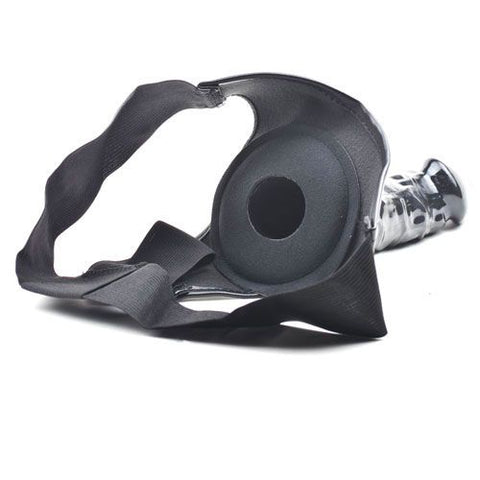 Black Hollow Strap On With Harness > Realistic Dildos and Vibes > Strap on Dildo